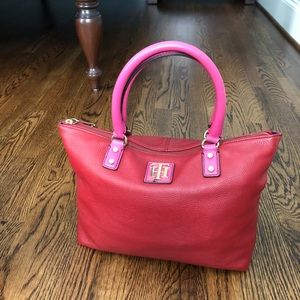 EUC Tommy Hilfiger Satchel Pebbled Leather
